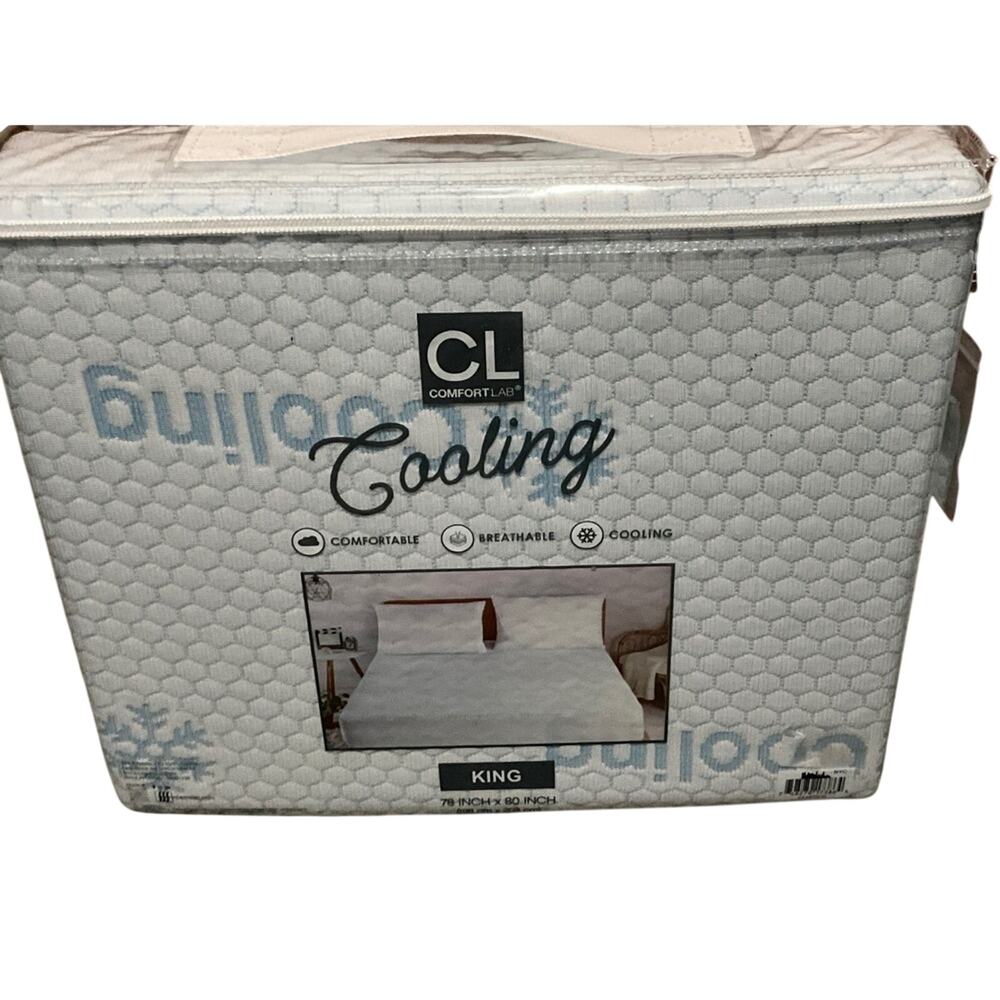 Comfort Lab Cooling Mattress Protector King NEW 78x80 Breathable Waterproof